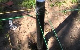 Разметка фундамента на винтовых сваях Разметка фундамента на винтовых сваях